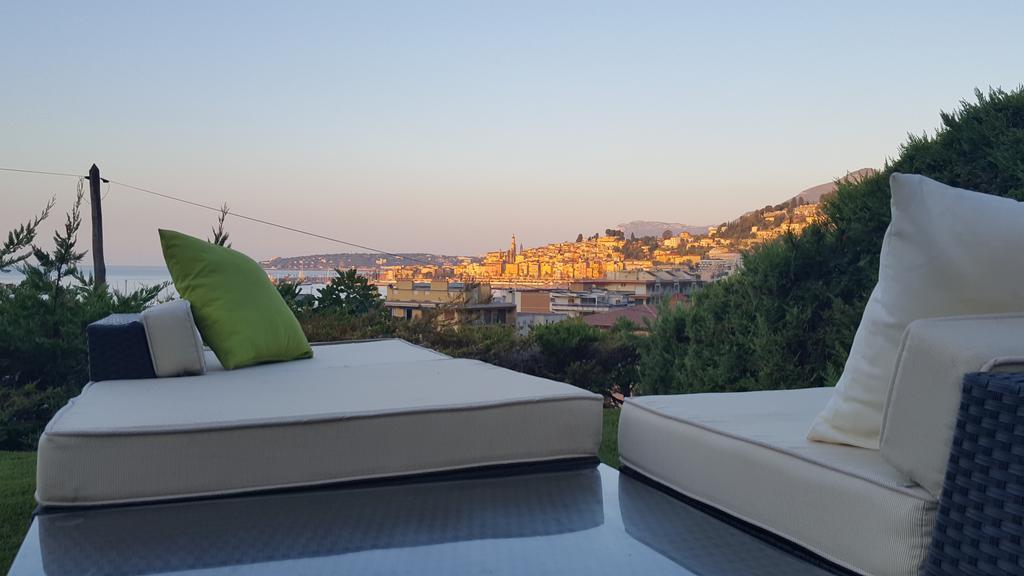 Cap Au Sud,Vue Panoramique Mer,Piscine Menton Luaran gambar