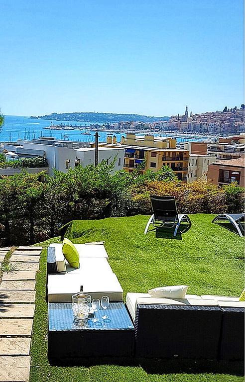 Cap Au Sud,Vue Panoramique Mer,Piscine Menton Luaran gambar
